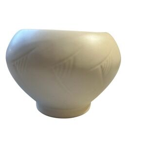 Vintage MCCOY FLORALINE Decorative Pottery Cream Planter Pot #415 USA Made‎ MCM